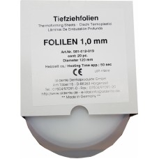 Aldente Folilen 1.0mm - 120mm Round – Clear - Pack 20 (581-012-019)